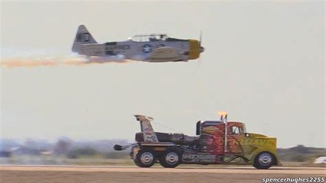 Just a Jet Truck Racing A WWII Plane - Aviation Humor