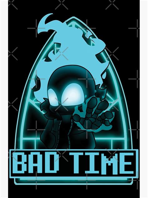 "Copy of FNF INDIE CROSS - undertale nightmare sans bad time art" Art Print by Ruvolchik | Redbubble