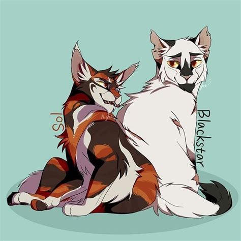 Sol x Blackstar | Warrior cats books, Warrior cat drawings, Warrior cats funny