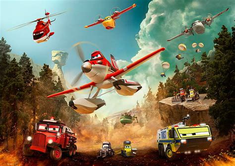 HD wallpaper: Disney Planes and Cars wallpaper, planes fire and rescue ...