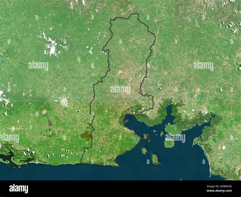 La Union, department of El Salvador. High resolution satellite map Stock Photo - Alamy