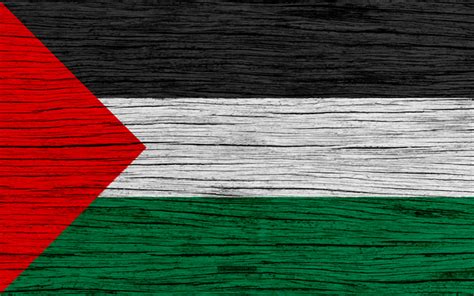 Download wallpapers Flag of Palestine, 4k, Asia, wooden texture, Palestinian flag, national ...