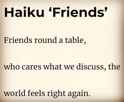 Friendship Haiku Poems About Life / Pin by Kanika Bhandari on divine nectar | Haiku poems, Haiku ...