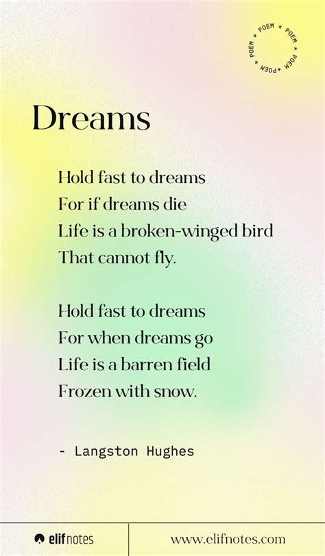 Poems About Dreams And Fears