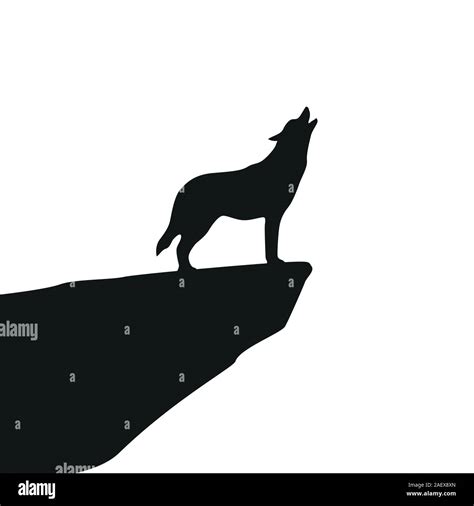 Howling Wolf Silhouette