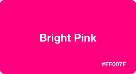 Bright Pink Color with HEX Code