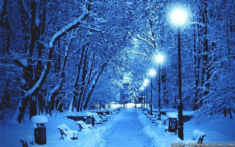 Winter Night Scenes Wallpapers - Wallpaper Cave