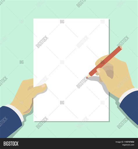 Hand Holding Pencil Image & Photo (Free Trial) | Bigstock