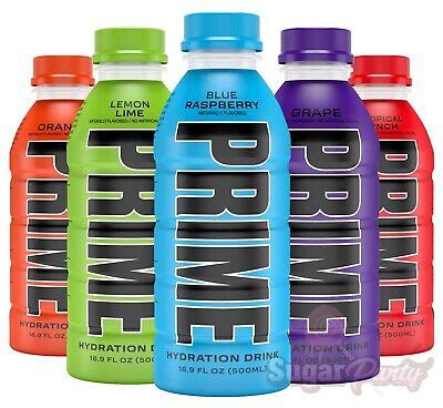 PRIME HYDRATION ENERGY Drink KSI Logan Paul - Blue Raspberry, 500ml 1 bottle EUR 12,56 - PicClick FR