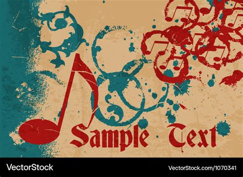 Grunge music Royalty Free Vector Image - VectorStock