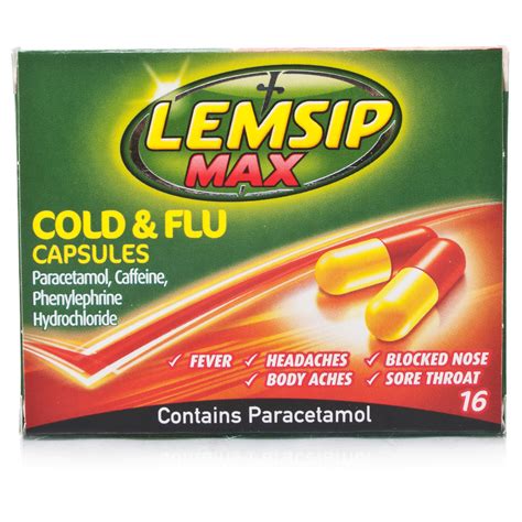 Lemsip Max Cold and Flu Capsules | Chemist Direct