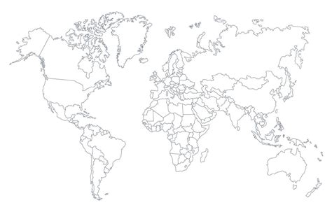 World Map With Country Borders Background 20460688 Vector Art at Vecteezy