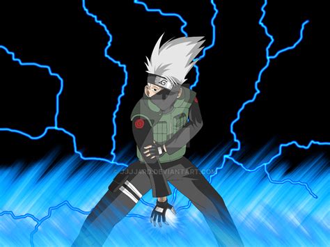 Kakashi Purple Lightning Wallpaper