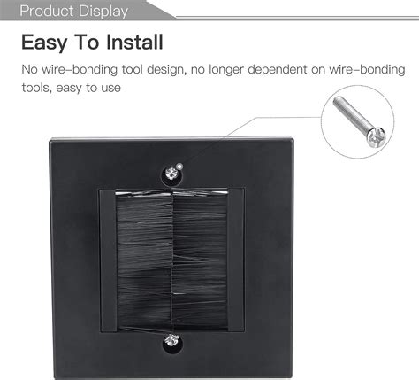 Wall Plate Cable Passthrough, Ancable Wall Plate Decora Style for Wires ...