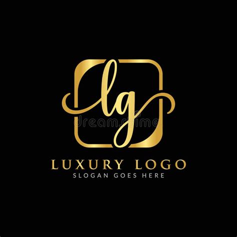 Initial LG Letter Logo Design Vector Template. Luxury Letter LG Logo Design Stock Vector ...