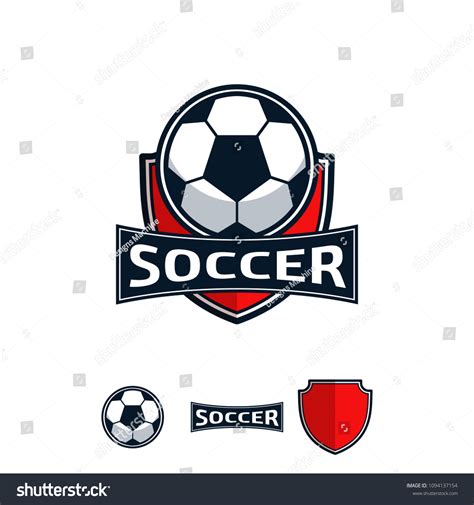 Red Team Soccer Football Sport Logo Stock Vector (Royalty Free) 1094137154 | Shutterstock