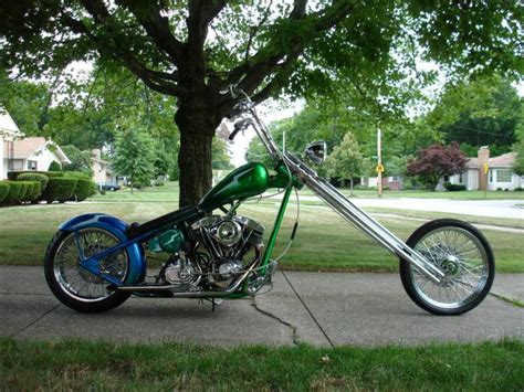 Long 70's style chopper. Old School cool! for sale on 2040-motos