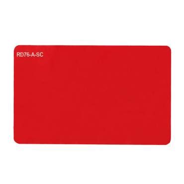 Premium PVC coloured red blank card - RD76-A-SC - Plastic cards - idcardcenter.eu