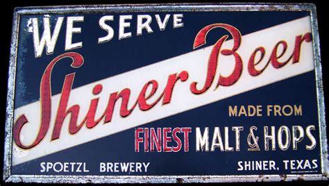 Shiner Beers Spoetzl Brewery Shiner Texas NEW Tin Sign