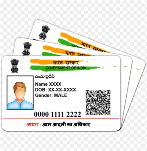 uidai - aadhar card in tamil PNG image with transparent background png - Free PNG Images ...