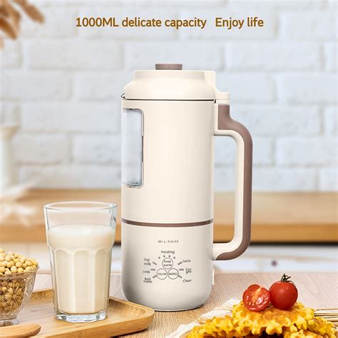 1000ml Mini Soybean Milk Maker,juicer Maker, Free Filtering, Self Cleaning For Household 1-4 ...