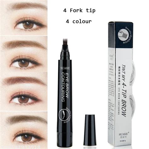 Best Selling Eyebrow Eyebrow Pencil Eyebrow Pen Women Girl Waterproof Microblading Fork Tip ...