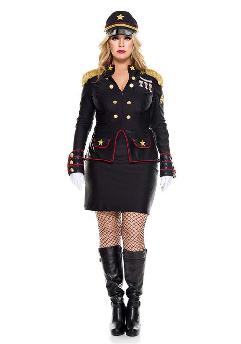 Plus Size Military General Costume for Women 1X/2X 3X/4X