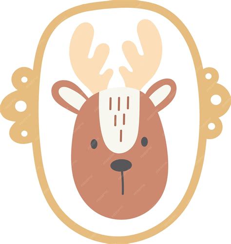 Premium Vector | Deer Face Portrait