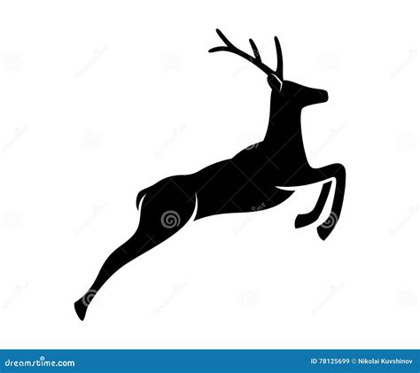 Deer Jumping Drawing