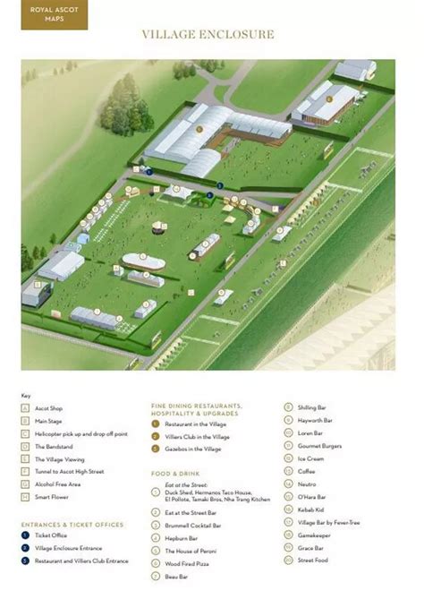 Royal Ascot Enclosure Map