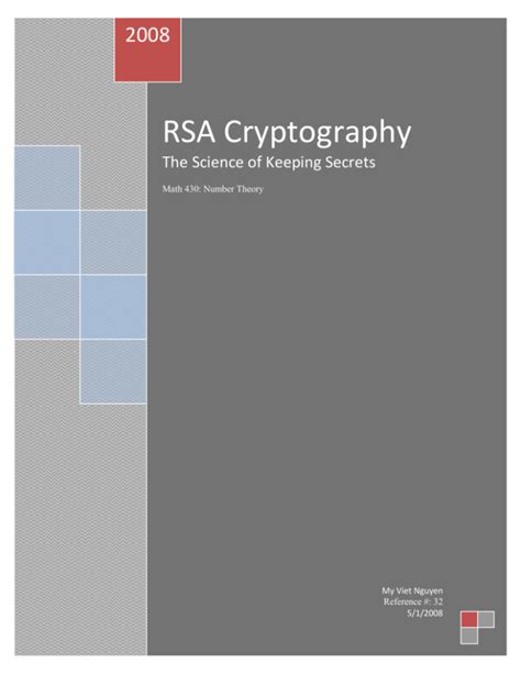 RSA Cryptography - Full