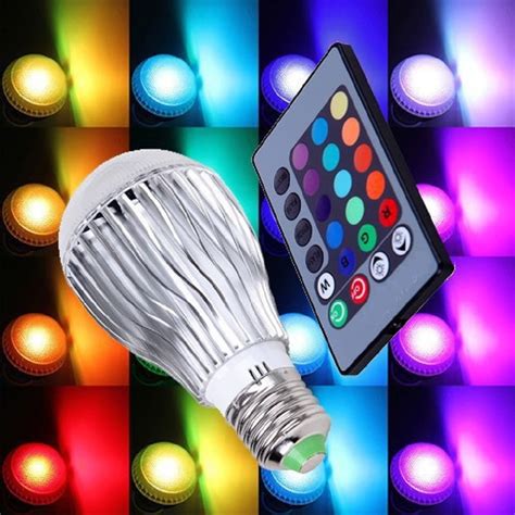 Color Changing LED Light Bulb with Remote Control-8 Pack - Walmart.com ...