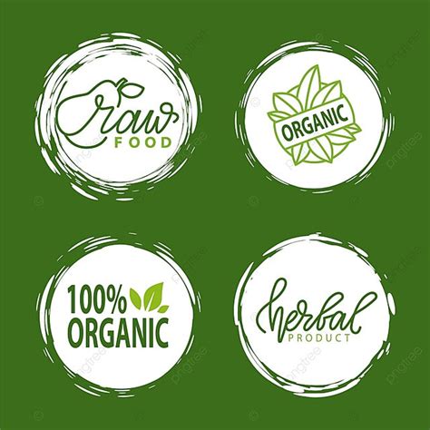 Fresh Vegan Food Label Template Download on Pngtree