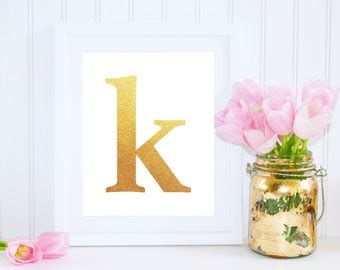 K monogram | Etsy