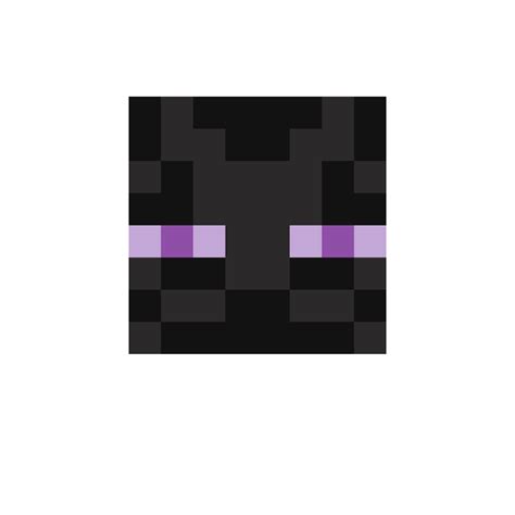 Minecraft Enderman Face Pixel Art