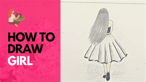 Girl Drawing With Pencil and Oil pastel Easy / How to Draw a Girl - YouTube