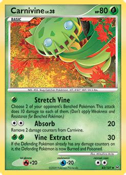 Carnivine Pokémon Card Value & Price | PokemonCardValue