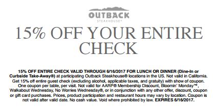 Outback Steakhouse Coupons: 50% Off 2021 Promo Codes