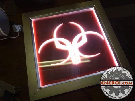 Edge Lit LED Sign: Custom Wall Lamp