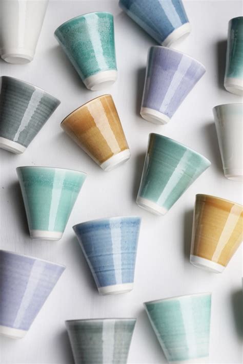 Handmade Pottery Cup Ceramic Cups Colourful Pottery | Etsy