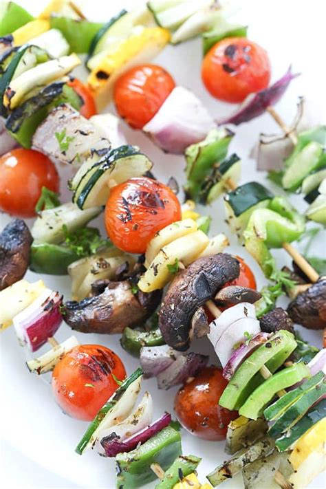 Grilled Vegetable Kabobs - If you love kabobs on the grill, then these are for you! Perfect side ...