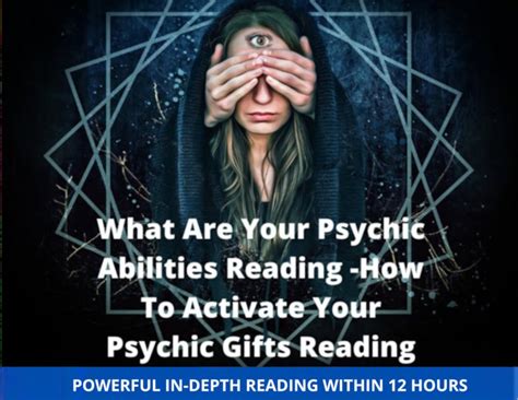 What Are Your Psychic Abilities Reading how to Activate Your Psychic Gifts Reading - Etsy