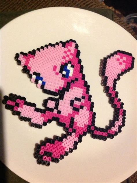 Mew perler bead by reflectiveless on DeviantArt