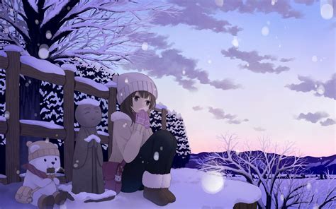 Anime Winter Scenery Wallpaper