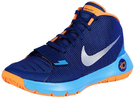 Nike - Nike KD Trey 5 III Men's High Top Basketball Trainer Sneaker Shoes Blue Metallic Silver ...