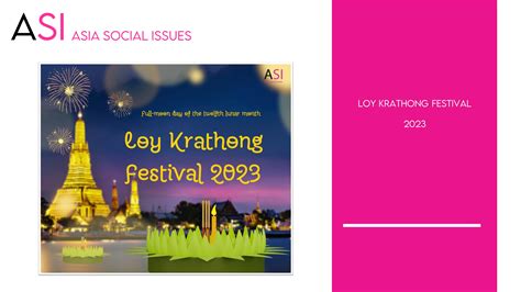 [ASI]: Loy Krathong Festival 2023 - College of Graduate Studies