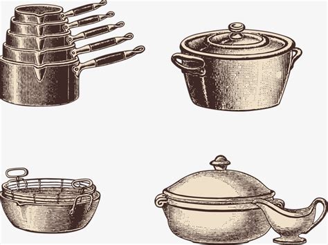 Pots And Pans Sketch at PaintingValley.com | Explore collection of Pots And Pans Sketch