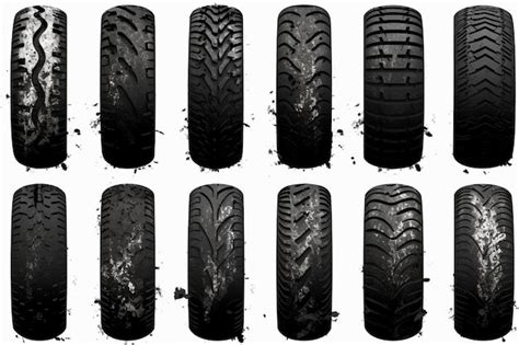 Premium AI Image | tire tread marks wheel texture tire marks