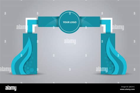 exhibition stand Gate entrance vector with for mock up event display, arch design Stock Vector ...