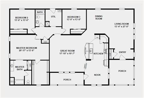 6 Bedroom Double Wide Floor Plans - floorplans.click